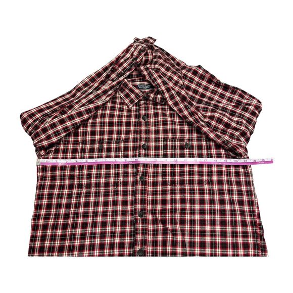 Faded Glory Multicolor Plaid Button-Down Long Sleeved Men’s Shirt Size Medium - Picture 4 of 7